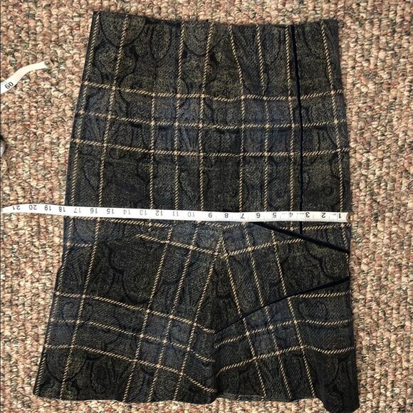 Bye plaid blue and brown midi skirt - Picture 10 of 10